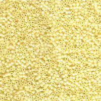 Miyuki 11/0 Delica Bead - DB1521 - Matte Opaque Pale Yellow AB