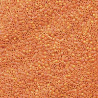 Miyuki 11/0 Delica Bead - DB1593 - Matte Opaque Mandarin AB
