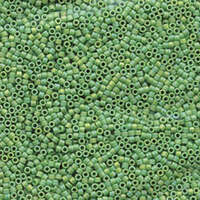 Miyuki 11/0 Delica Bead - DB1594 - Matte Opaque Avocado AB