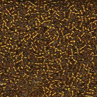 Miyuki 11/0 Delica Bead - DB1681 - Silver Lined Glazed Dark Saffron