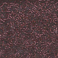 Miyuki 11/0 Delica Bead - DB1705 - Copper Pearl Lined Transparent Dark Cranberry