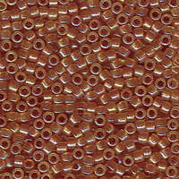 Miyuki 11/0 Delica Bead - DB1733 - Sparkling Dark Peach Lined Opal AB
