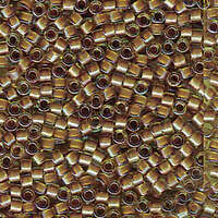 Miyuki 11/0 Delica Bead - DB1738 - Sparkling Cocoa Lined Chartreuse AB