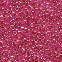Miyuki 11/0 Delica Bead - DB1742 - Transparent Rose Lined Opal AB