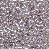 Miyuki 11/0 Delica Bead - DB1771 - Sparkling Pewter Lined Light Tea Rose AB