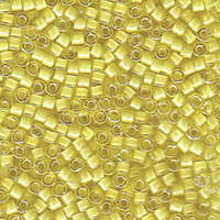 Miyuki 11/0 Delica Bead - DB1776 - White Lined Yellow AB