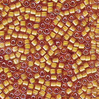 Miyuki 11/0 Delica Bead - DB1778 - Transparent Lined White / Topaz AB