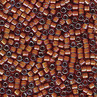 Miyuki 11/0 Delica Bead - DB1779 - Transparent Lined White / Dark Topaz AB
