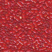Miyuki 11/0 Delica Bead - DB1780 - White Lined Flame Red AB