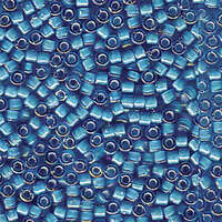 Miyuki 11/0 Delica Bead - DB1783 - Transparent Lined White / Capri Blue AB
