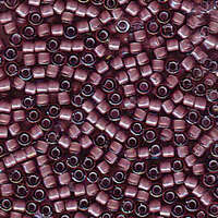 Miyuki 11/0 Delica Bead - DB1792 - Transparent Lined White / Dark Smoky Amethyst AB