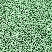 Miyuki 11/0 Delica Bead - DB1844F - Duracoat Galvanized Matte Dark Mint Green