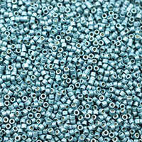 Miyuki 11/0 Delica Bead - DB1847F - Duracoat Galvanized Matte Dark Seafoam