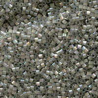 Miyuki 11/0 Delica Bead - DB1877 - Silk Inside Dyed Pewter AB
