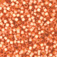 Miyuki 11/0 Delica Bead - DB2172 - Delica Silver Lined Duracoat Semi Frosted Rose Copper