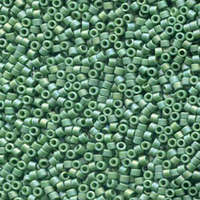 Miyuki 11/0 Delica Bead - DB2311 - Frosted Glazed Opaque Rainbow Green