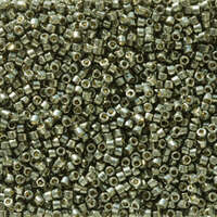 Miyuki 11/0 Delica Bead - DB2512 - Duracoat Galvanized Dark Steel Green