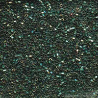 Miyuki 11/0 Delica Hex Cut Bead - DBC0024 - Metallic Green