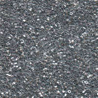 Miyuki 11/0 Delica Hex Cut Bead - DBC0032 - Rhodium Plated