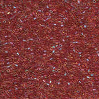 Miyuki 11/0 Delica Hex Cut Bead - DBC0062 - Lined Light Cranberry AB