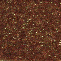 Miyuki 11/0 Delica Hex Cut Bead - DBC0121 - Dark Topaz Gold Luster