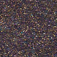 Miyuki 11/0 Delica Hex Cut Bead - DBC541 - Palladium Spectrum Gold