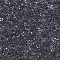 Miyuki 11/0 Delica Hex Cut Bead - DBC0925 - Sparkling Dark Grey Lined Crystal