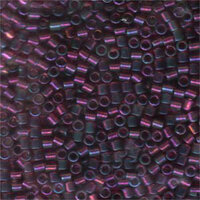 Miyuki 8/0 Delica Bead - DBL-0104 - Transparent Raspberry AB