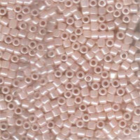 Miyuki 8/0 Delica Bead - DBL-0234 - Lined Crystal / Pale Salmon