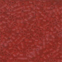 Miyuki 8/0 Delica Bead - DBL-0745 - Matte Transparent Light Red