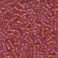 Miyuki 8/0 Delica Bead - DBL-0856 - Matte Transparent Light Red AB