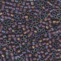 Miyuki 8/0 Delica Bead - DBL-0869 - Matte Transparent Mauve AB