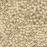 Miyuki 8/0 Delica Bead - DBL-0883 - Matte Opaque Cream AB