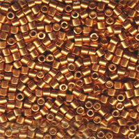 Miyuki 8/0 Delica Bead - DBL-1833 - Duracoat Galvanized Yellow Gold
