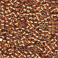 Miyuki 8/0 Delica Bead - DBL-1834 - Duracoat Galvanized Champagne