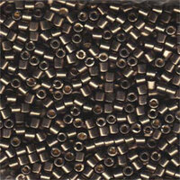 Miyuki 8/0 Delica Bead - DBL-1852 - Duracoat Galvanized Pewter
