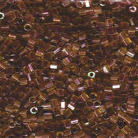 Miyuki 8/0 Delica Hex Cut Bead - DBLC-0122 - Light Brown AB