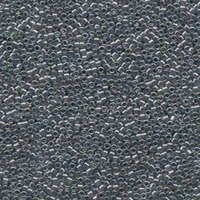 Miyuki 10/0 Delica Bead - DBM0114 - Transparent Silver Grey Luster
