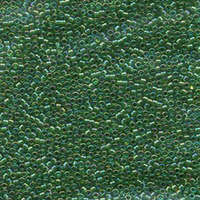 Miyuki 10/0 Delica Bead - DBM0152 - Transparent Green AB