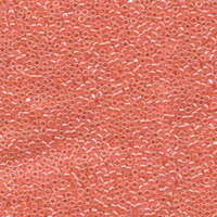 Miyuki 10/0 Delica Bead - DBM0235 - Crystal Lined Salmon Luster