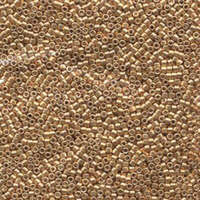 Miyuki 10/0 Delica Bead - DBM0410 - Galvanized Dyed Yellow Gold
