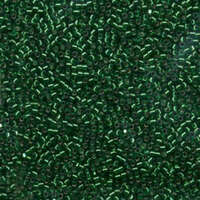 Miyuki 10/0 Delica Bead - DBM0605 - Silver Lined Dyed Green