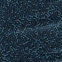 Miyuki 10/0 Delica Bead - DBM0608 - Silver Lined Dyed Blue Zircon