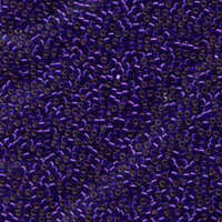 Miyuki 10/0 Delica Bead - DBM0610 - Silver Lined Dyed Violet