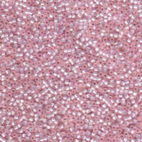 Miyuki 10/0 Delica Bead - DBM0624 - Silver Lined Dyed Light Pink Alabaster