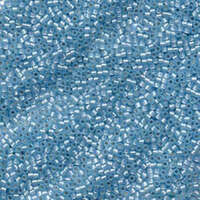 Miyuki 10/0 Delica Bead - DBM0628 - Silver Lined Light Aqua Alabaster