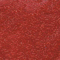 Miyuki 10/0 Delica Bead - DBM0704 - Transparent Red Orange