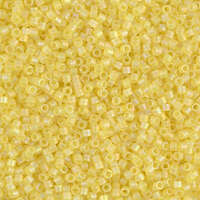 Miyuki 10/0 Delica Bead - DBM0854 - Matte Transparent Pale Yellow AB