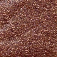 Miyuki 10/0 Delica Bead - DBM0915 - Sparkling Dark Amber Lined Crystal