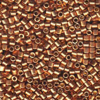 Miyuki 10/0 Delica Bead - DBM1834 - Duracoat Galvanized Champagne